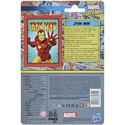 HASBRO MARVEL LEGENDS RETRO COLLECTION IRON MAN ACTION FIGURE