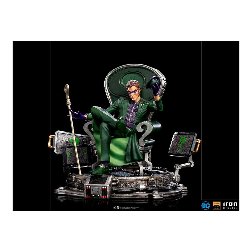 IRON STUDIOS DC COMICS RIDDLER BDS ART SCALE DELUXE 1/10 STATUE FIGURE
