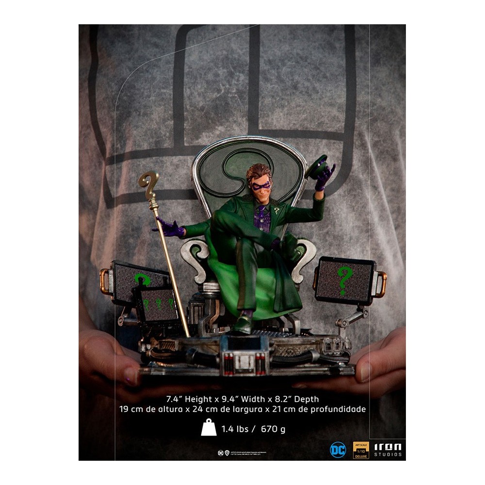 IRON STUDIOS DC COMICS RIDDLER BDS ART SCALE DELUXE 1/10 STATUE FIGURE
