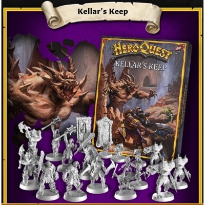 HEROQUEST ESPANSIONE KELLAR'S KEEP BOARDGAME GIOCO DA TAVOLO IN INGLESE HASBRO