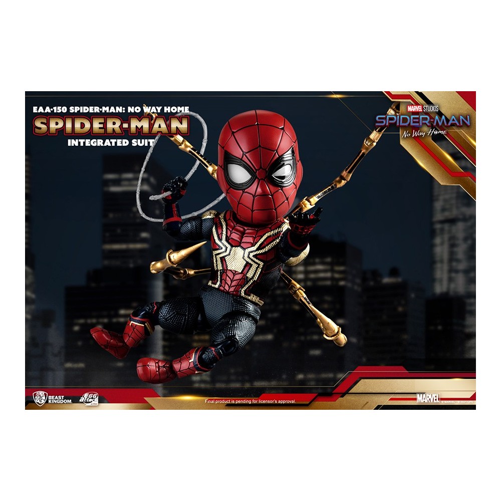 BEAST KINGDOM SPIDER-MAN NO WAY HOME INTEGRATED SUIT EGG ATTACK ACTION FIGURE