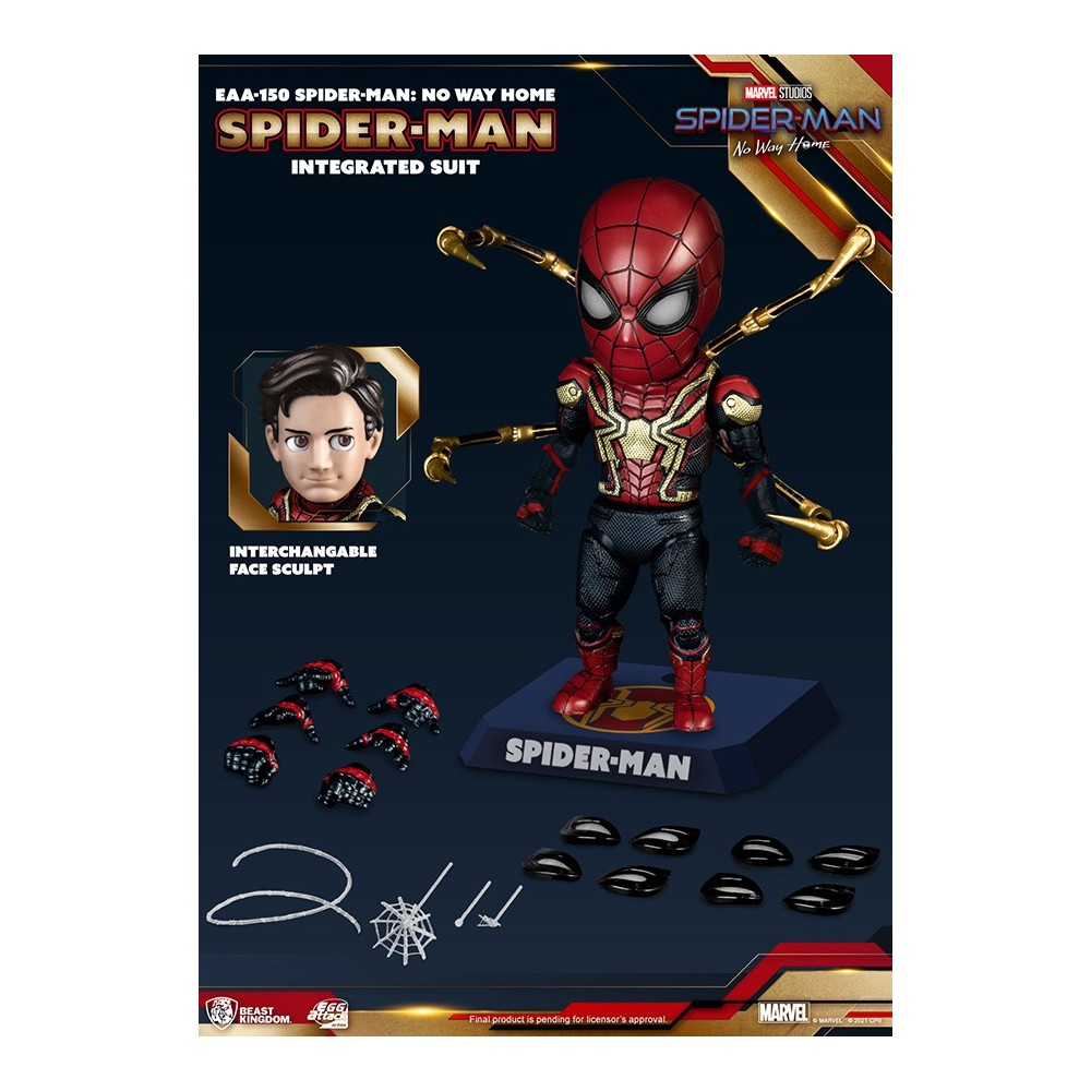 BEAST KINGDOM SPIDER-MAN NO WAY HOME INTEGRATED SUIT EGG ATTACK ACTION FIGURE