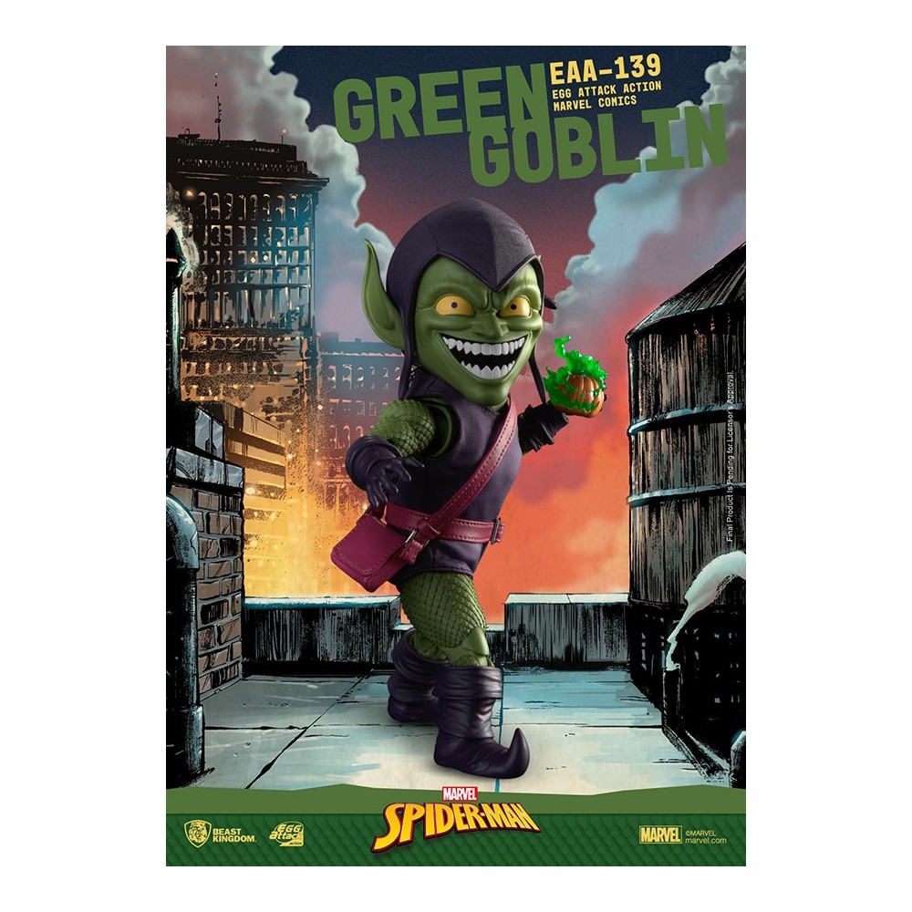 BEAST KINGDOM MARVEL COMICS SPIDER-MAN GREEN GOBLIN EGG ATTACK ACTION FIGURE