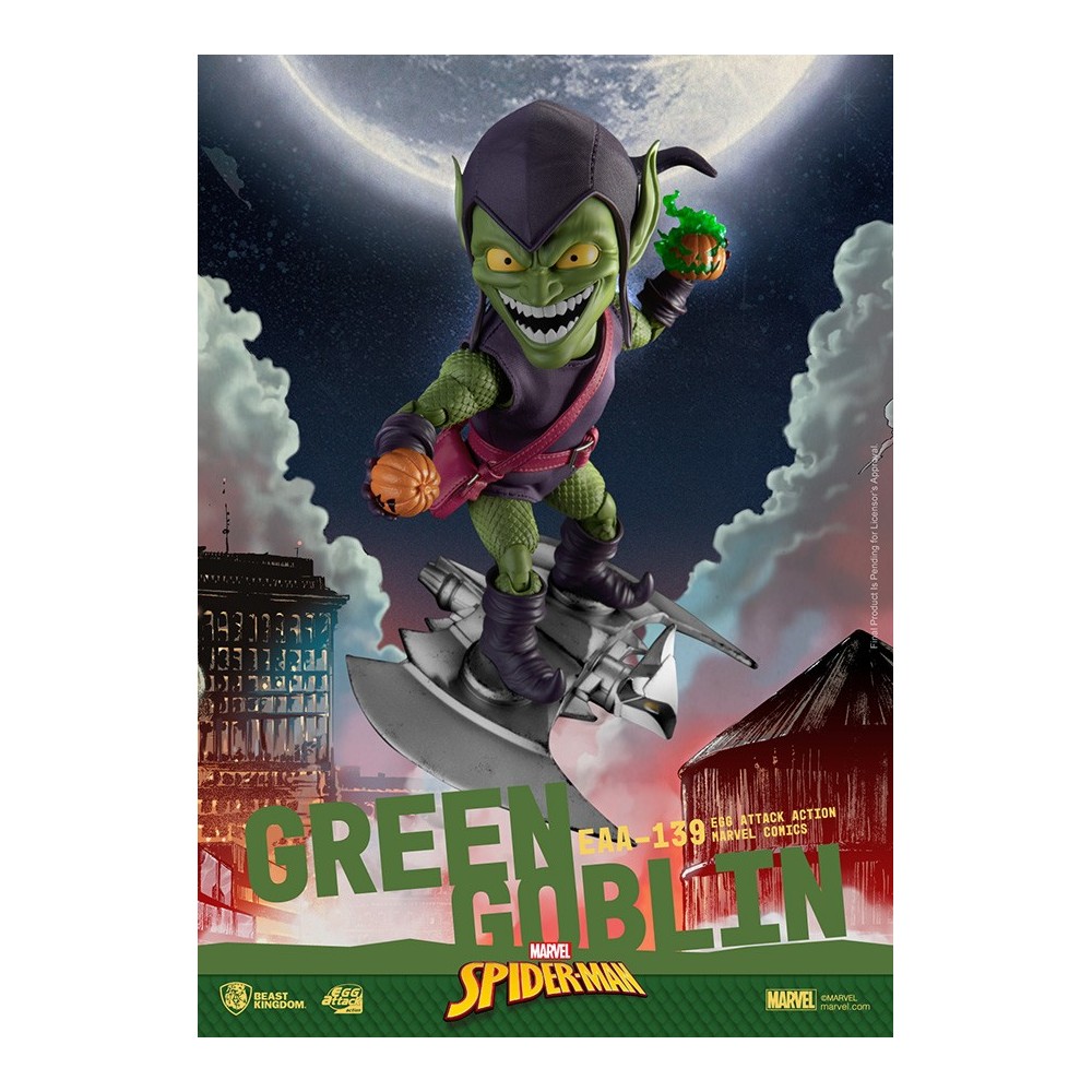 BEAST KINGDOM MARVEL COMICS SPIDER-MAN GREEN GOBLIN EGG ATTACK ACTION FIGURE