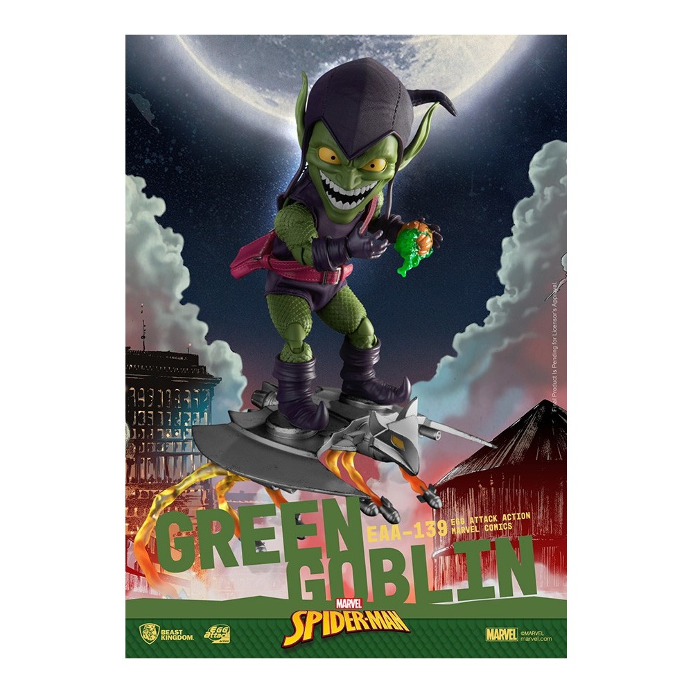 BEAST KINGDOM MARVEL COMICS SPIDER-MAN GREEN GOBLIN EGG ATTACK ACTION FIGURE