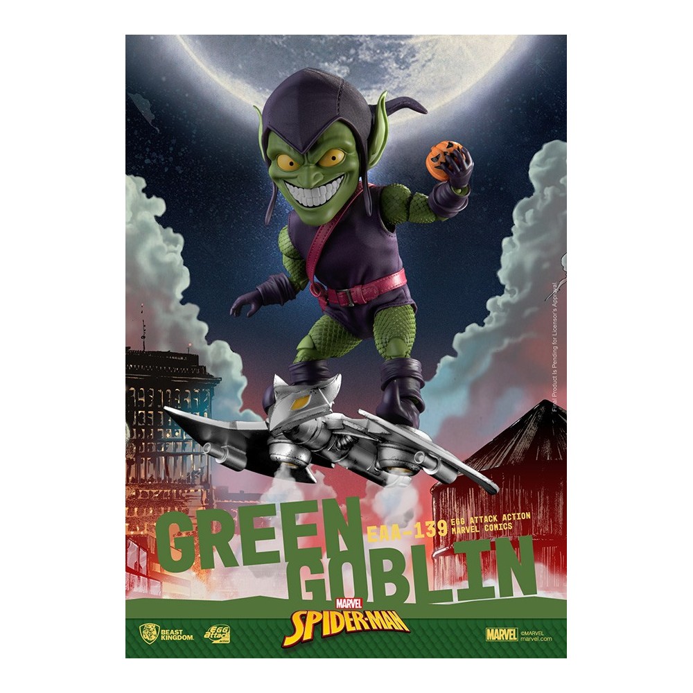 BEAST KINGDOM MARVEL COMICS SPIDER-MAN GREEN GOBLIN EGG ATTACK ACTION FIGURE