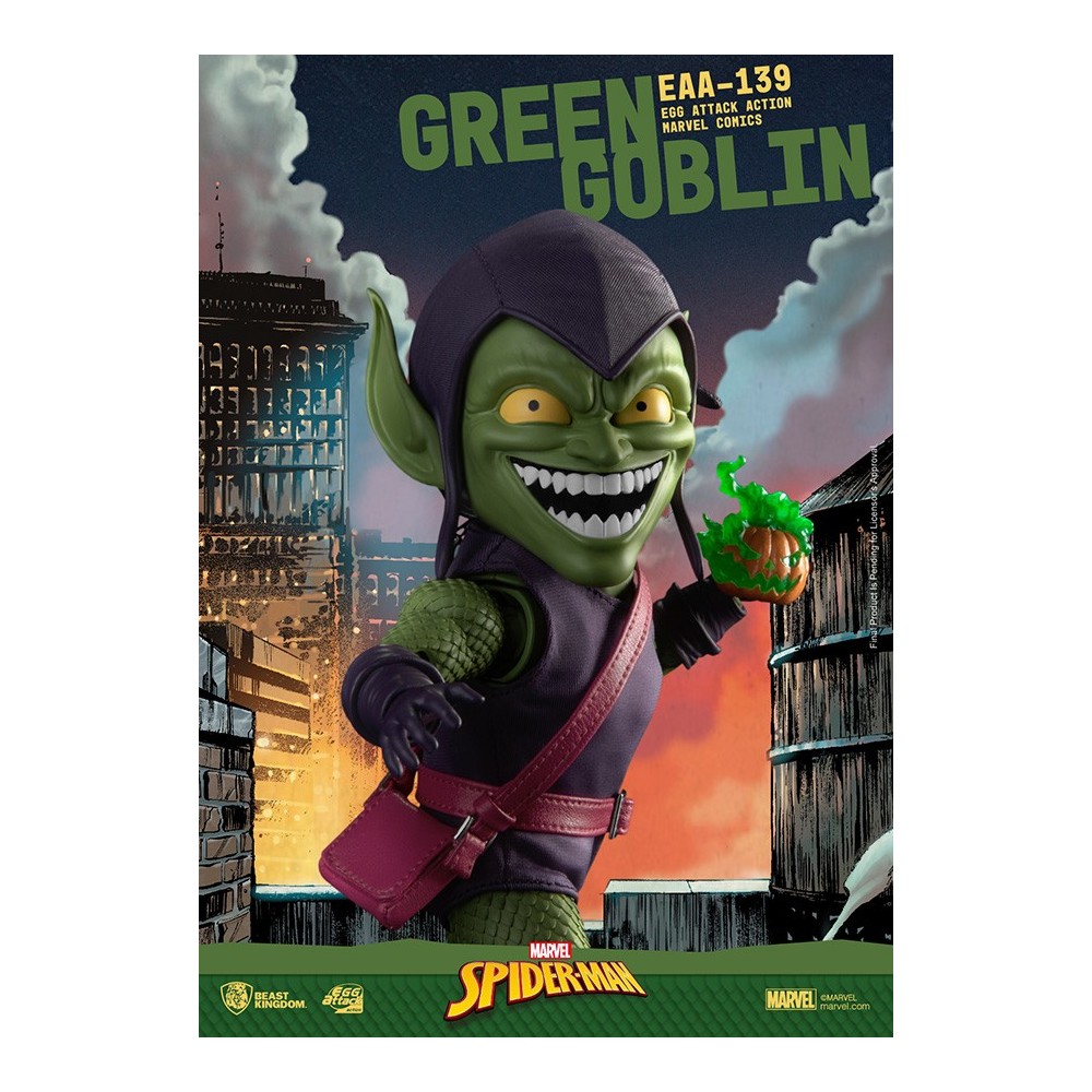 BEAST KINGDOM MARVEL COMICS SPIDER-MAN GREEN GOBLIN EGG ATTACK ACTION FIGURE