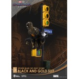 D-STAGE SPIDER-MAN NO WAY HOME BLACK AND GOLD SUIT STATUA FIGURE DIORAMA BEAST KINGDOM