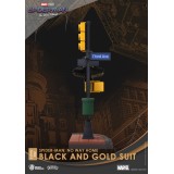 BEAST KINGDOM D-STAGE SPIDER-MAN NO WAY HOME BLACK AND GOLD SUIT STATUE FIGURE DIORAMA