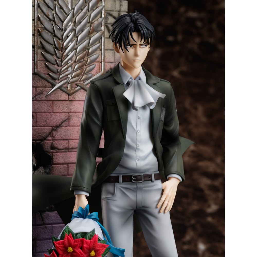 L'ATTACCO DEI GIGANTI LEVI BIRTHDAY 30CM STATUA FIGURE FURYU