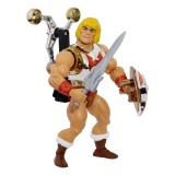 MASTERS OF THE UNIVERSE ORIGINS DELUXE FLYING FISTS HE-MAN ACTION FIGURE MATTEL