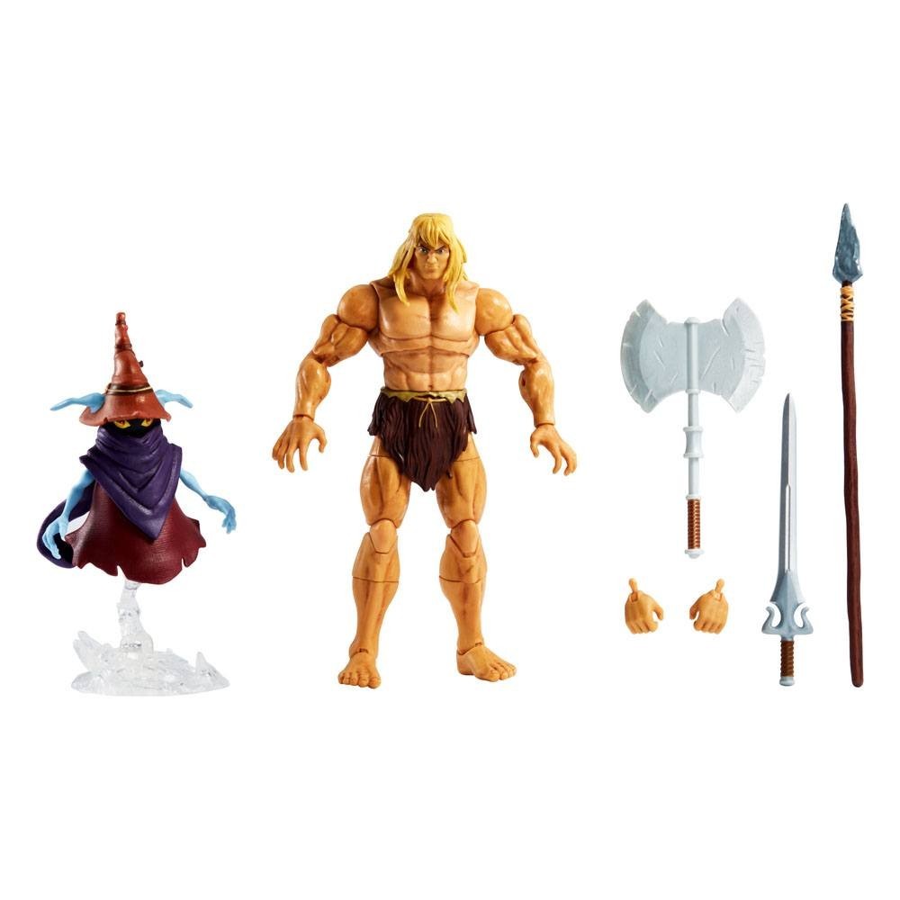 MASTERS OF THE UNIVERSE REVELATION SAVAGE HE-MAN AND ORKO ACTION FIGURE MATTEL