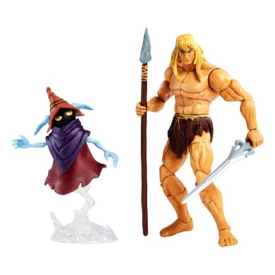 MASTERS OF THE UNIVERSE REVELATION SAVAGE HE-MAN AND ORKO ACTION FIGURE MATTEL