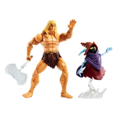 MASTERS OF THE UNIVERSE REVELATION SAVAGE HE-MAN AND ORKO ACTION FIGURE MATTEL