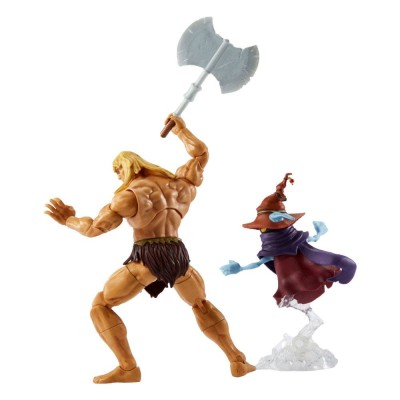 MASTERS OF THE UNIVERSE REVELATION SAVAGE HE-MAN AND ORKO ACTION FIGURE MATTEL