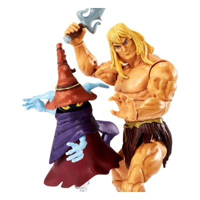 MASTERS OF THE UNIVERSE REVELATION SAVAGE HE-MAN AND ORKO ACTION FIGURE MATTEL