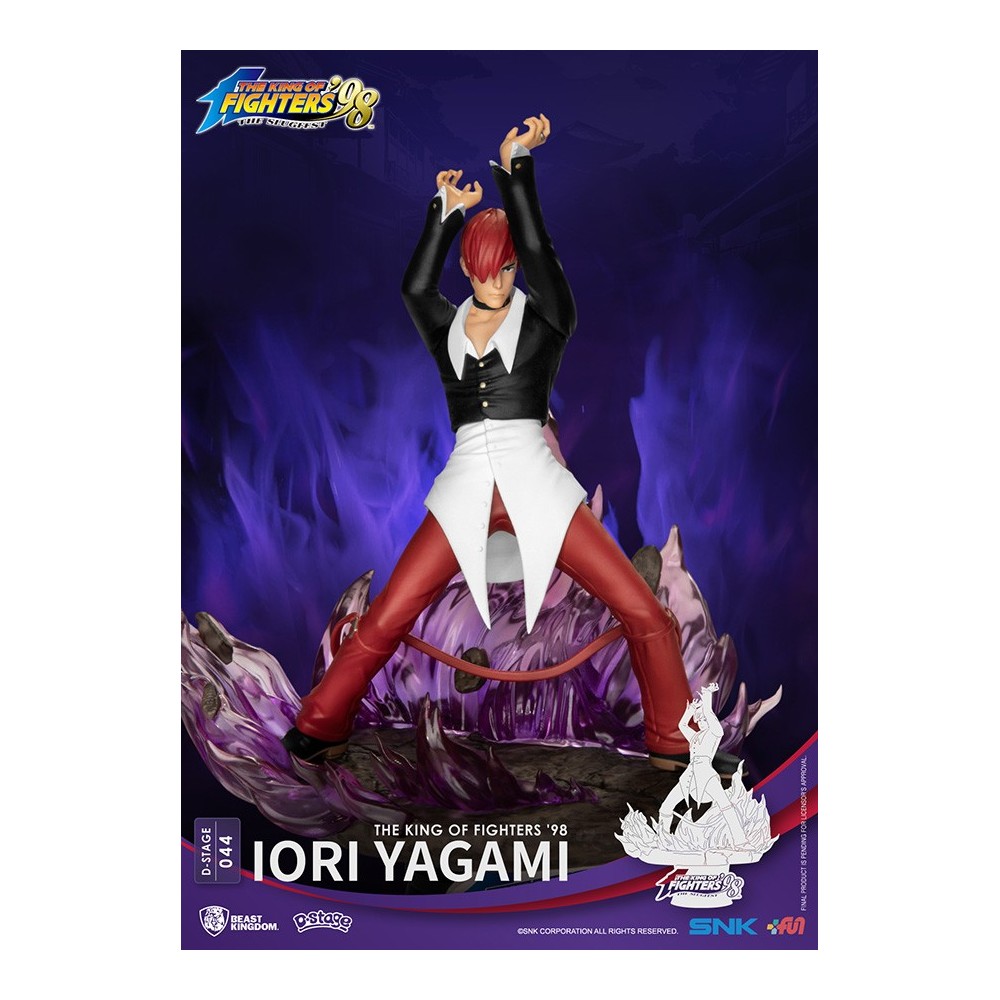 BEAST KINGDOM D-STAGE KING OF FIGHTERS '98 IORI YAGAMI STATUE FIGURE DIORAMA