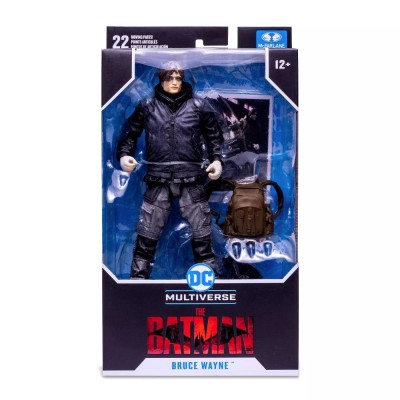 DC MULTIVERSE "THE BATMAN" - BRUCE WAYNE DRIFTER UNMASKED ACTION FIGURE MC FARLANE
