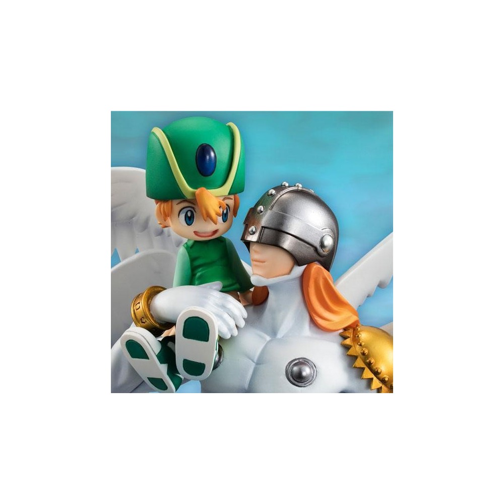 DIGIMON ADVENTURE ANGEMON AND TAKAISHI TAKERU GEM STATUA FIGURE MEGAHOUSE