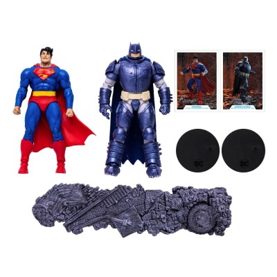 DC MULTIVERSE SUPERMAN VS ARMORED BATMAN 2-PACK ACTION FIGURE MC FARLANE