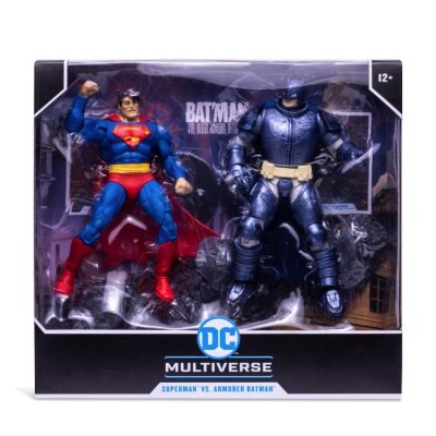 DC MULTIVERSE SUPERMAN VS ARMORED BATMAN 2-PACK ACTION FIGURE MC FARLANE