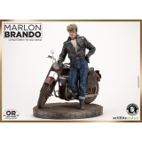 MARLON BRANDO WITH BIKE STATUA 1/6 OLD AND RARE RESINA FIGURE INFINITE STATUE