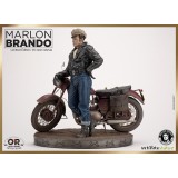 INFINITE STATUE MARLON BRANDO WITH BIKE STATUE 1/6 OLD AND RARE RESIN FIGURE