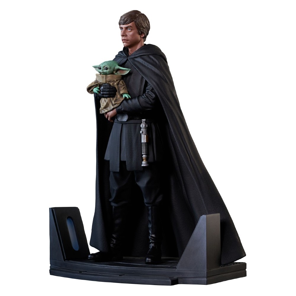 GENTLE GIANT THE MANDALORIAN LUKE SKYWALKER AND GROGU PREMIER COLLECTION STATUE FIGURE