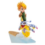 MEGAHOUSE DIGIMON ADVENTURE YAMATO ISHIDA AND GABUMON GEM STATUE FIGURE
