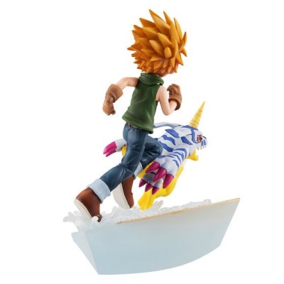 DIGIMON ADVENTURE YAMATO ISHIDA AND GABUMON GEM STATUA FIGURE MEGAHOUSE