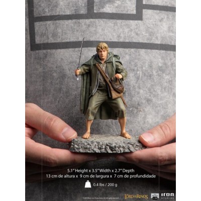 IL SIGNORE DEGLI ANELLI SAMWISE GAMGEE BDS ART SCALE STATUA FIGURE IRON STUDIOS