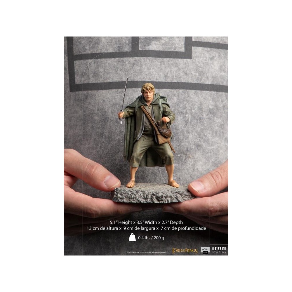 IL SIGNORE DEGLI ANELLI SAMWISE GAMGEE BDS ART SCALE STATUA FIGURE IRON STUDIOS