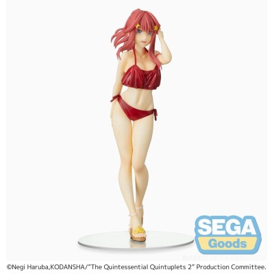 SEGA GOODS THE QUINTESSENTIAL QUINTUPLETS ITSUKI NAKANO SWIMSUIT SPM STATUE FIGURE
