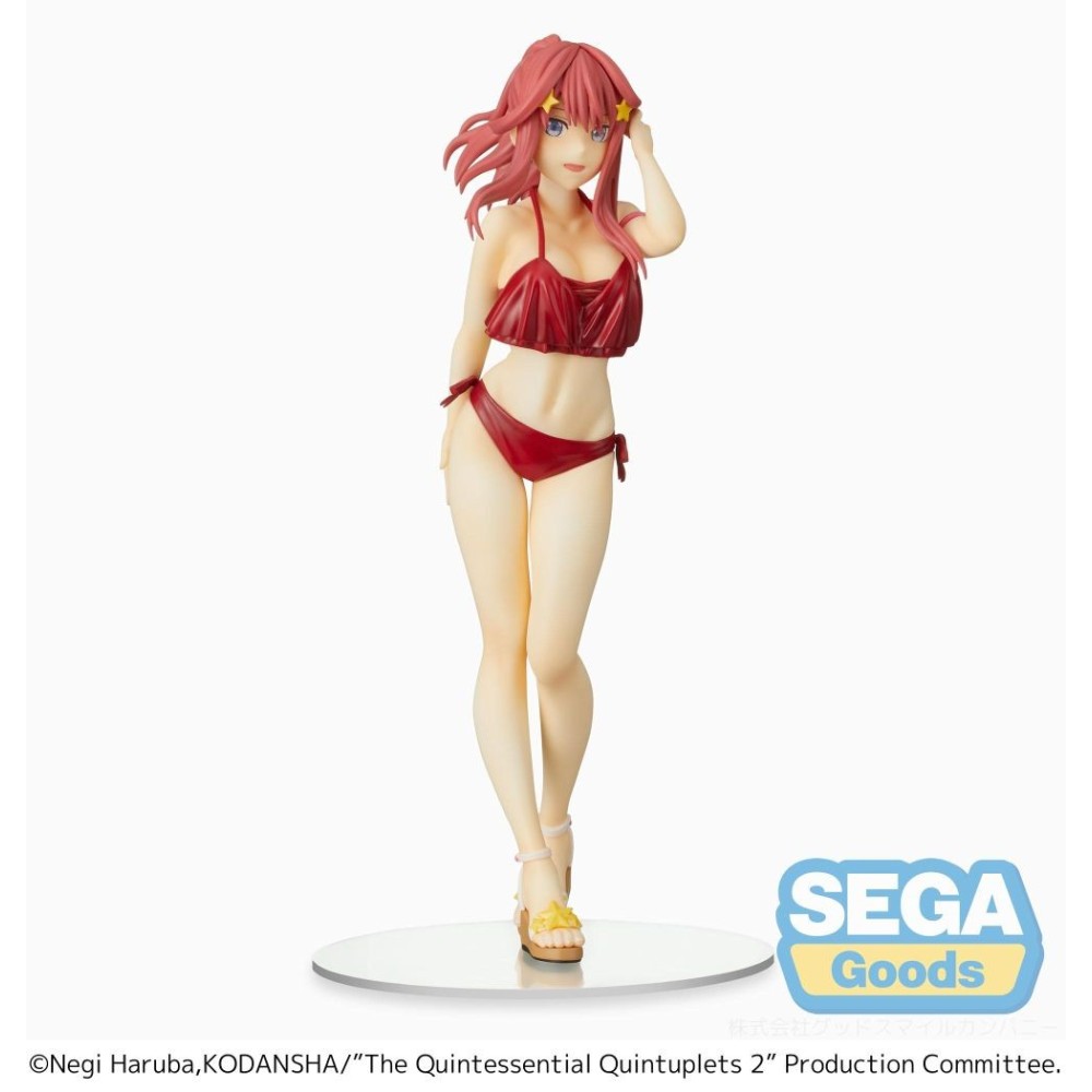 SEGA GOODS THE QUINTESSENTIAL QUINTUPLETS ITSUKI NAKANO SWIMSUIT SPM STATUE FIGURE