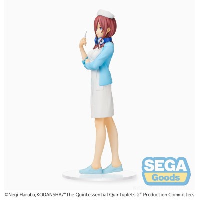 SEGA GOODS THE QUINTESSENTIAL QUINTUPLETS MIKU NAKANO NURSE SPM STATUE FIGURE
