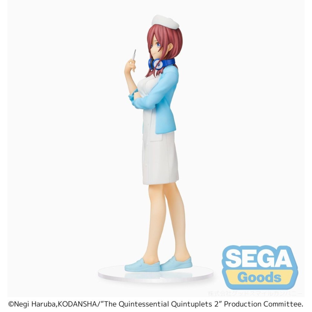 SEGA GOODS THE QUINTESSENTIAL QUINTUPLETS MIKU NAKANO NURSE SPM STATUE FIGURE