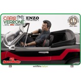 UN SACCO BELLO ENZO SU FIAT DINO SPIDER 1/18 SCALE FIGURE REPLICA INFINITE STATUE