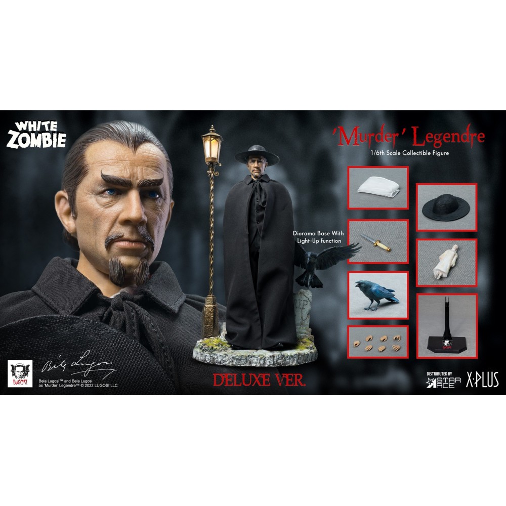 IRON STUDIOS MURDER LEGENDRE BELA LUGOSI DELUXE ACTION FIGURE