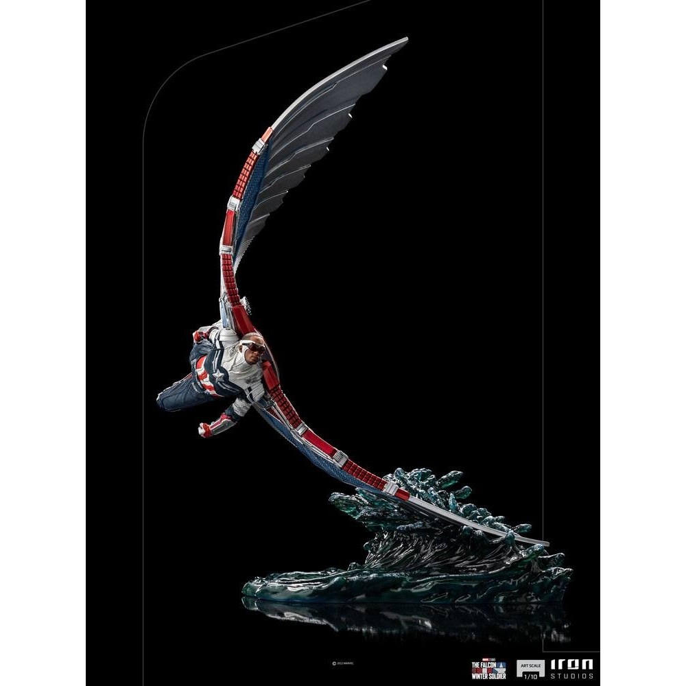 IRON STUDIOS CAPTAIN AMERICA SAM WILSON BDS ART SCALE DELUXE 1/10 STATUE FIGURE