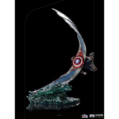 IRON STUDIOS CAPTAIN AMERICA SAM WILSON BDS ART SCALE DELUXE 1/10 STATUE FIGURE