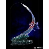 IRON STUDIOS CAPTAIN AMERICA SAM WILSON BDS ART SCALE DELUXE 1/10 STATUE FIGURE