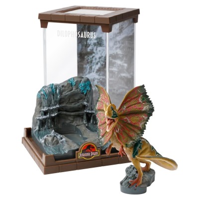 NOBLE COLLECTIONS JURASSIC PARK DILOPHOSAURUS DIORAMA STATUE FIGURE