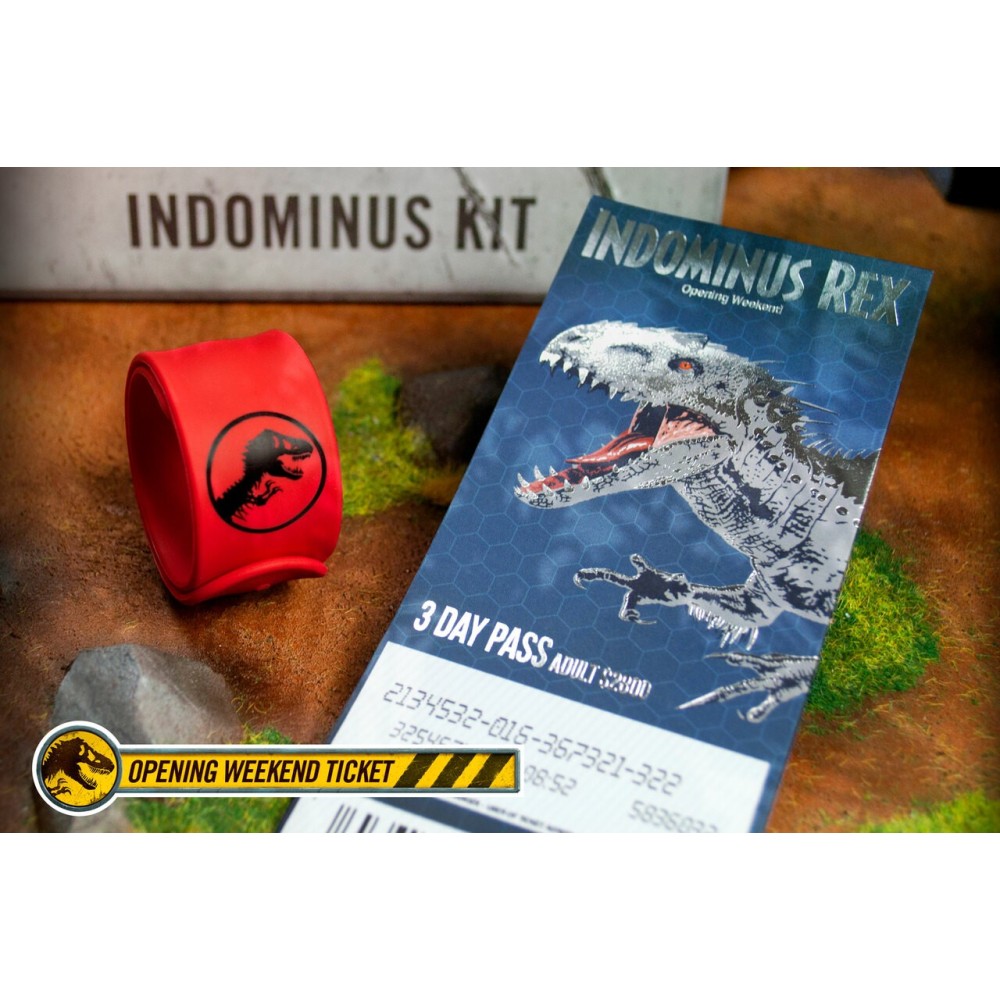 JURASSIC WORLD INDOMINUS REX KIT SET DA COLLEZIONE DOCTOR COLLECTOR