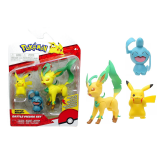 BOTI POKEMON BATTLE FIGURE SET PIKACHU WYNAUT LEAFEON FIGURES