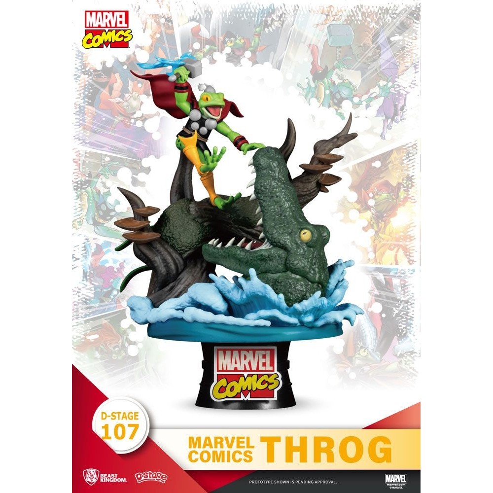BEAST KINGDOM D-STAGE MARVEL THROG STATUE FIGURE DIORAMA