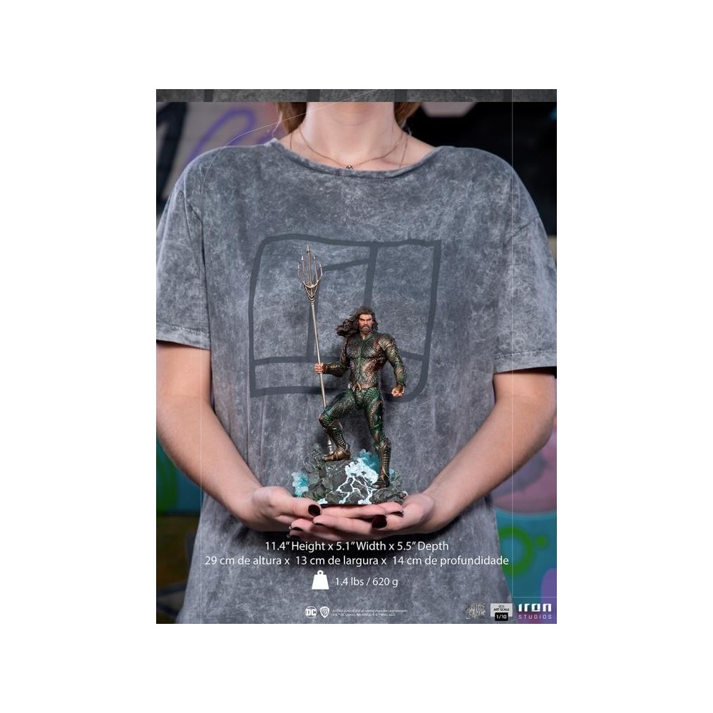 IRON STUDIOS ZACK SNYDER JUSTICE LEAGUE AQUAMAN BDS ART SCALE 1/10 STATUE FIGURE