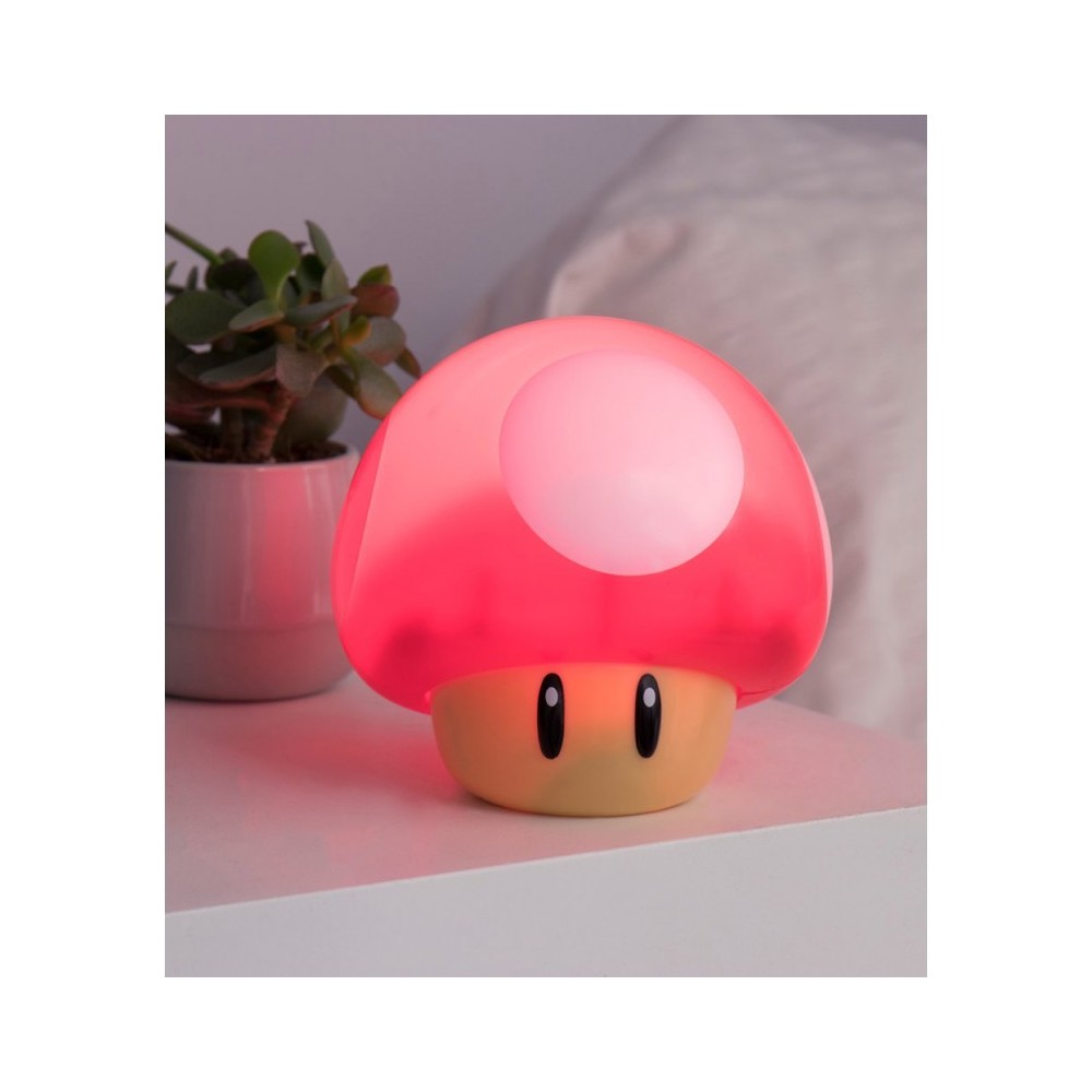 SUPER MARIO MUSHROOM LIGHT AND SOUND LAMPADA SONORA PALADONE PRODUCTS