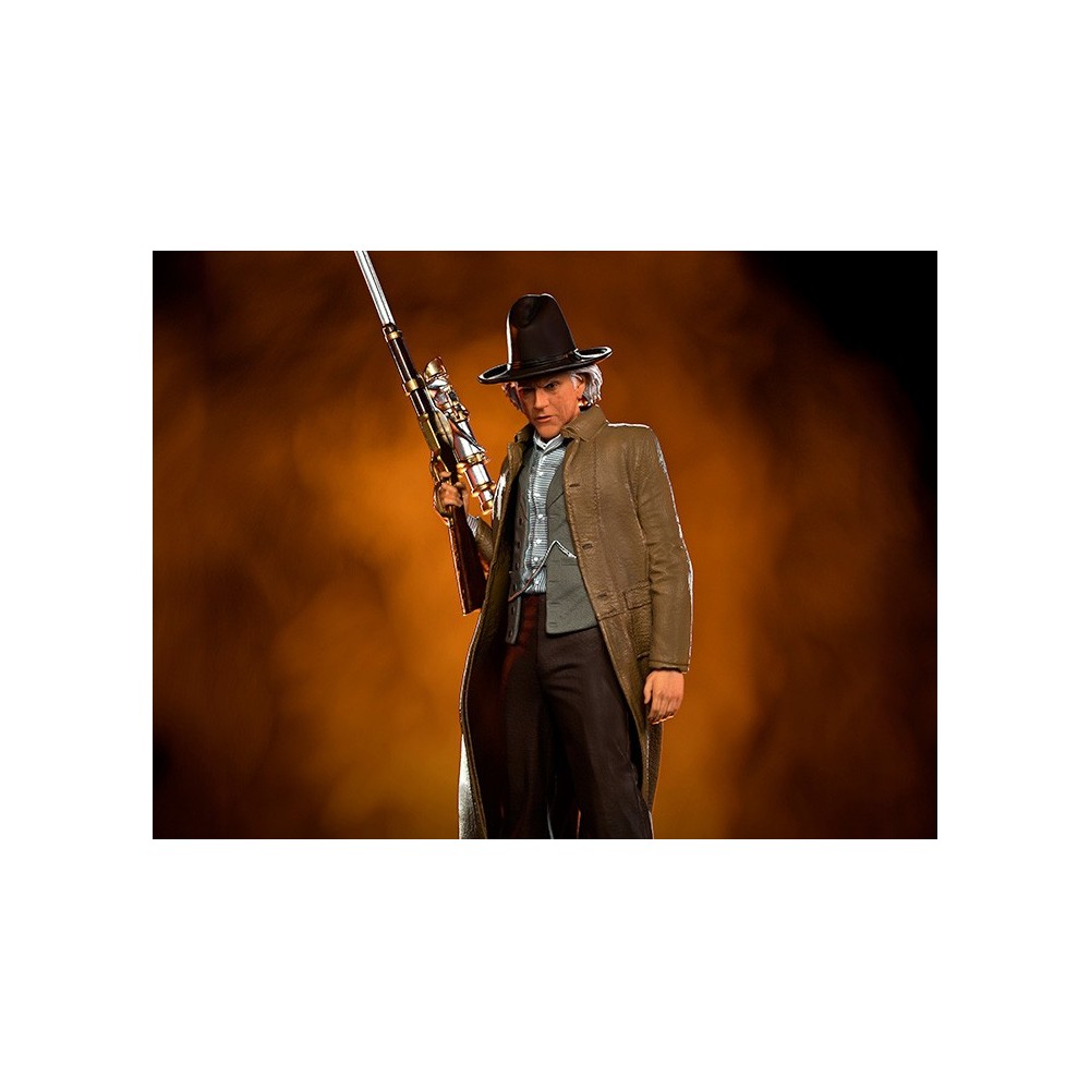 IRON STUDIOS BACK TO THE FUTURE III DOC BROWN BDS ART SCALE 1/10 STATUE FIGURE