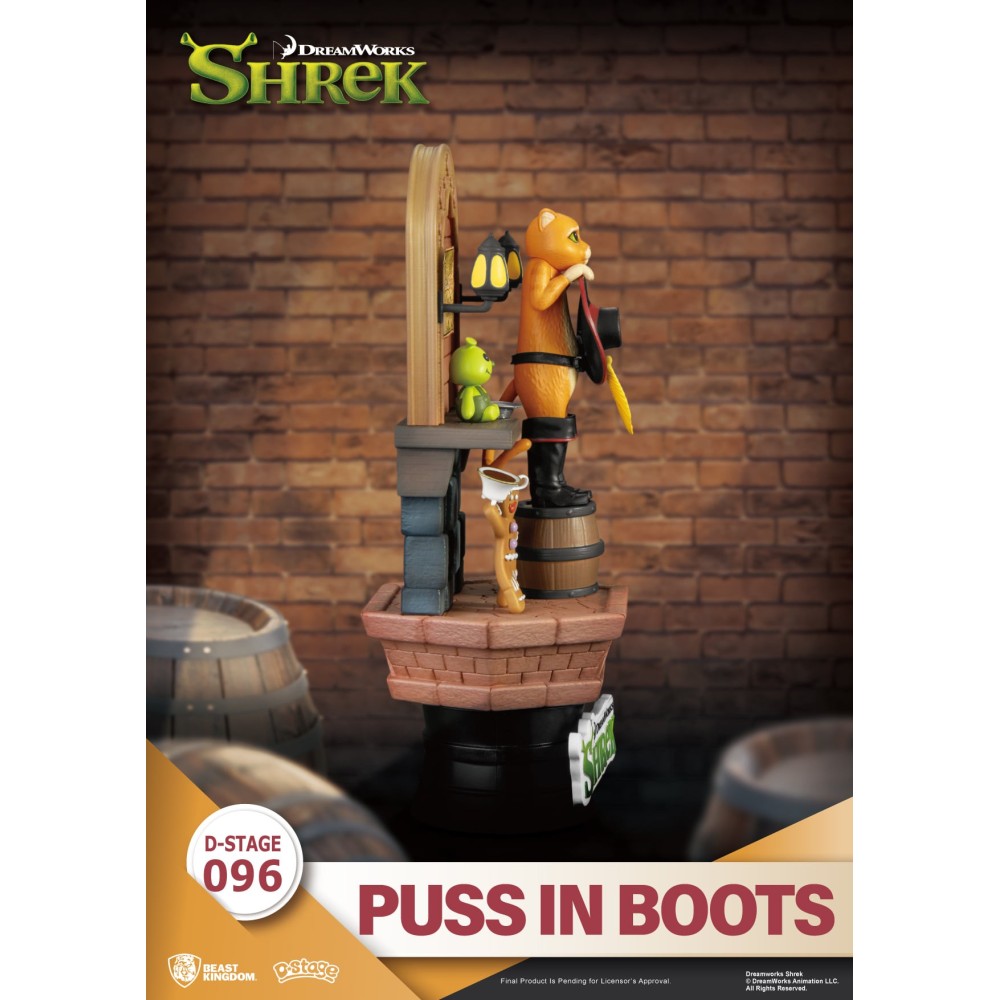 D-STAGE SHREK PUSS IN BOOTS STATUA FIGURE DIORAMA BEAST KINGDOM