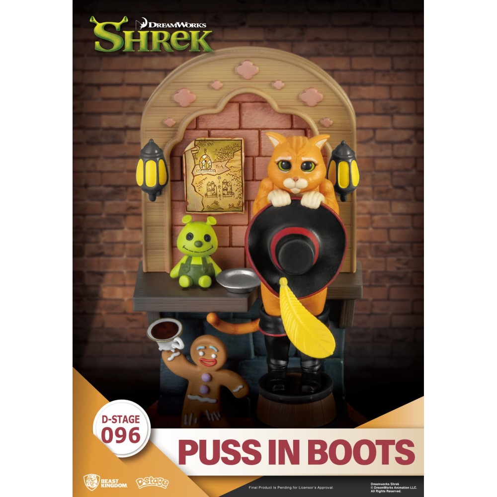 D-STAGE SHREK PUSS IN BOOTS STATUA FIGURE DIORAMA BEAST KINGDOM